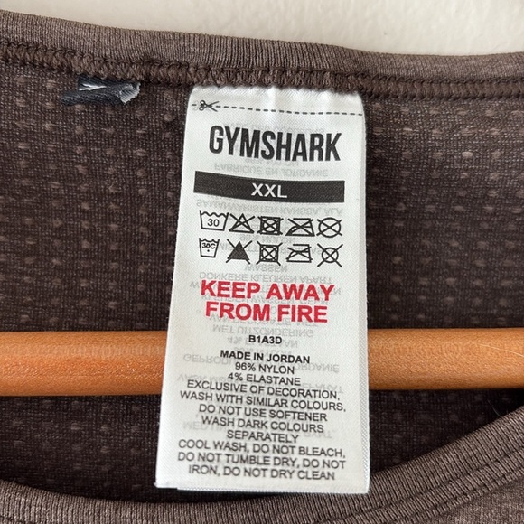 Gymshark Vital Seamless 2.0 Long Sleeve Crop Top Brown Size XXL - Picture 6 of 8